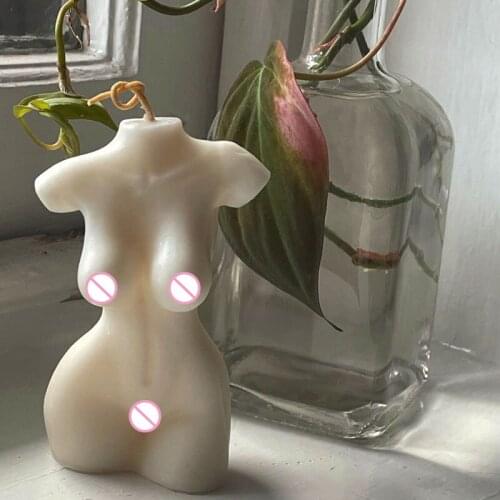 3D Art Body Silicone Candle Mold Woman Nude Resin Mold DIY Hand-made Making Soap Candles Mould Wax Plaster Molds Cake Decorating