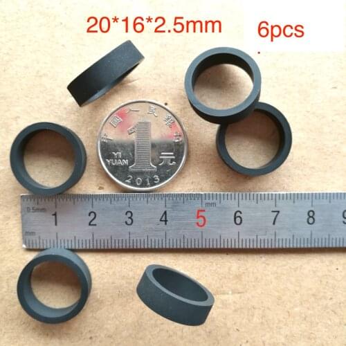6pcs 20*16*2.5mm wheel shock absorber for belt pulley cassette deck audio recorder cassette pinch roller Stereo player