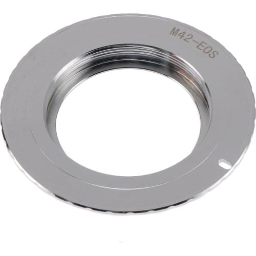 9th Generation AF Confirm w/ Chip Adapter Ring for M42 Lens to Canon EOS 750D 200D 80D 1300D