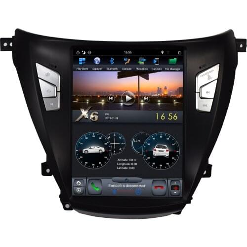 Double 2din android car radio multimedia player For hyundai elantra Avante 2012 2013car stereo autoradio auto audio Tesla screen