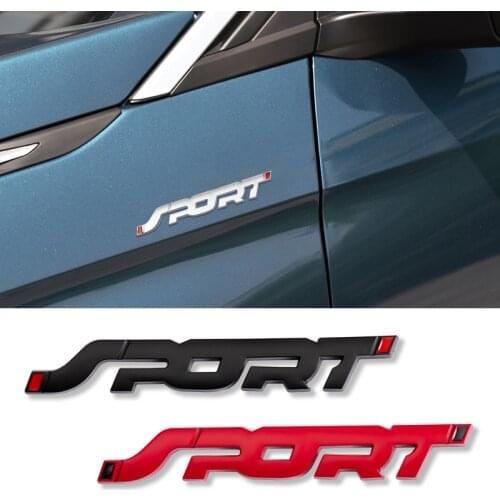 Car SPORT Logo Side Emblem Badge Sticker Rear Trunk Decals for Nissan Honda Toyota Ford BMW Opel JEEP Auto Styling Accessories