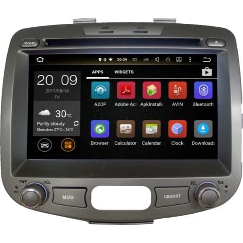 Android 9.0 Octa Core 1024*600 Car GPS Navigation DVD Player For Hyundai I10 2007-2013 Car Stereo Auto Navi Autostereo Head Unit