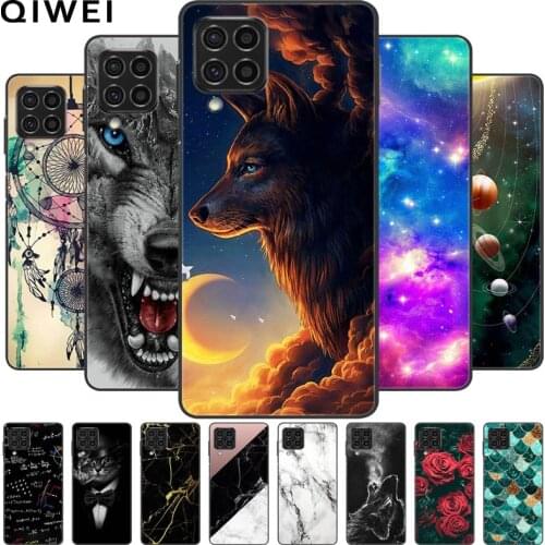 For Samsung M12 Case 6.5'' Wolf Cat Soft Silicone Back Cover for Samsung Galaxy M12 2021 M32 M 32 Phone Cases Coque M 12 M127F