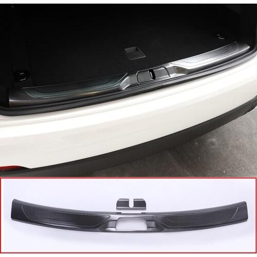 Black 304 Steel Rear Tail Bumper Protector Plate Cover Trim For Maserati Levante SUV 2016 Car Accessories 2 Pcs
