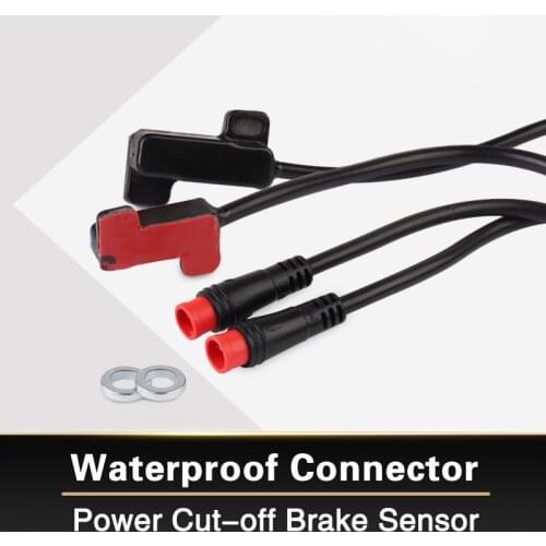 Electric Bike Brake Sensor Power Cut off Brake Lever Gear Shifter Combined Hydraulic Brake 2 Pin Julet Waterproof Connector Plug