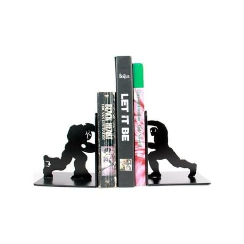 To support creative Hulk iron man student book simple desk book plate iron personality Bookends metal TV home decorations