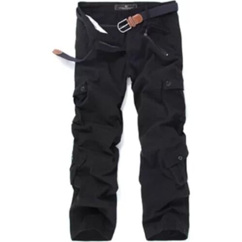 7 colors Cotton Pocket Joggers Men Pants Plus Size 44 Military Men Pants Loose Comfortable Cargo Pants Men