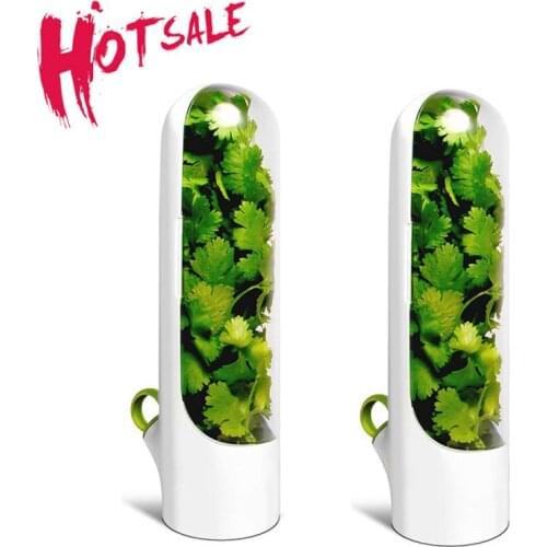 1/2pcs Premium Herb Saver Home Kitchen Gadgets Herb Storage Container Herb Keeper Keeps Greens Fresh Cup Specialty Tools Kitchen