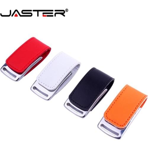 JASTER gift Leather metal keyrin pen drive 4GB 8GB 16GB 32GB 64GB Udisk USB 2.0 usb flash drive memory stick free shipping
