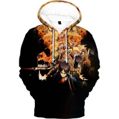 Be well received 3D mens personality Attacking giants Hoodie Oversized mens/womens Hoody Spring Autumn Boys/Girls Sweatshirt