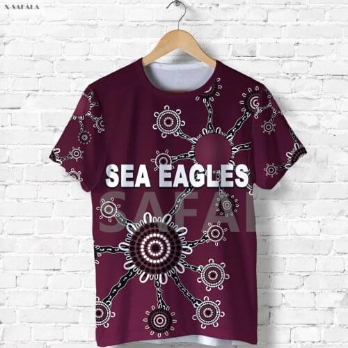 Eagles Australia Tattoo Indigenous 3D Fashion Full Printed Round 2 Neck T-Shirt Men Women Harajuku Casual Tee Short Sleeve