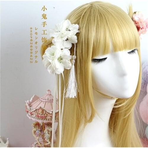 New antique tassel classical tiara hairpin accessories Hanfu step COS streamer costumes headdress edge clip jewelry