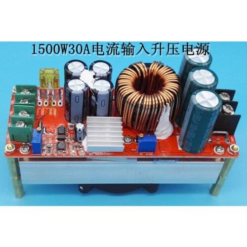 1500W 30A DC Boost Converter Step-up Power Supply Module In10~60V Out 12~90V New Electric Unit Modules Module