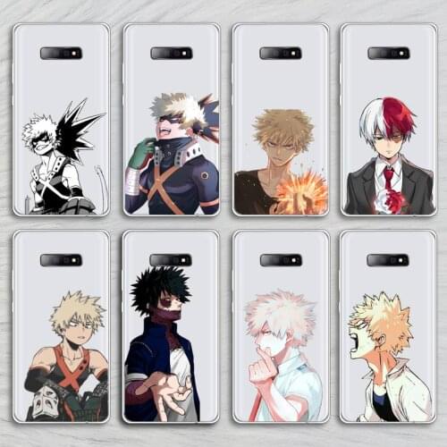 My Hero Academia anime manga Phone Case Transparent For Samsung Galaxy A S 7 8 11 21 50 30 81 51 90 5G 20 E Ultra M60S