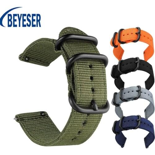 20mm bracelet nylon strap buckle watch band For Samsung Gear S2 Men Replace new Band Sport Replacement Wristband