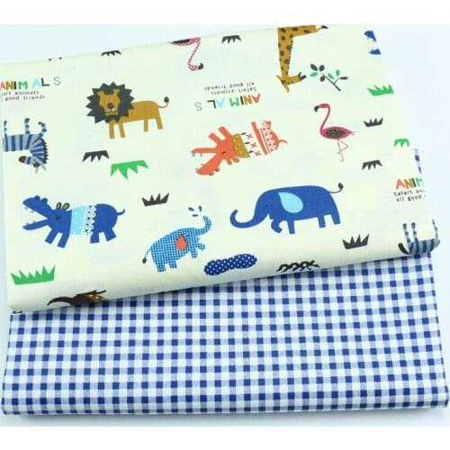 Animal Dot, Fox Animals Twill 100% Cotton Fabric,Patchwork Cloth,Sewing Quilting Fat Quarters Material For Baby&Child