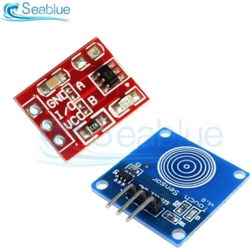 5Pcs TTP223 Touch Key Switch Module Touching Button Self-Locking/No-Locking Capacitive Switches Single Channel Reconstruction