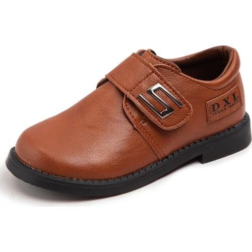 New Fashion Kids Leather Shoes Boys School Show Dress Shoes Flats Classic British Party Shoes Children Wedding Loafer Moccasins