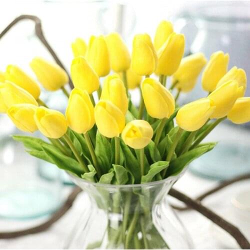 Tulip Artificial Flower Realistic Bouquet Artificial Artificial Flower Wedding Decoration Flower Home Garen Decoration
