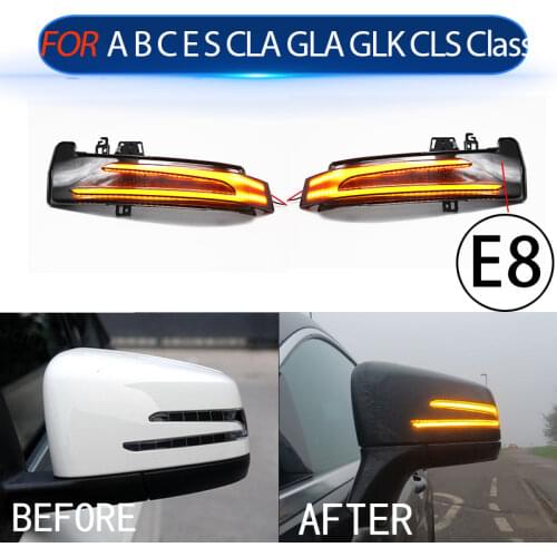 Dynamic Turn Signal Rearview Mirror Indicator Blinker Light For Mercedes Benz A B C E S CLA GLA CLS W176 W246 W204 W212 X156