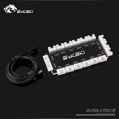 Bykski B-TR-1TO16 16 Channels RBW Led Device Sync Distributor