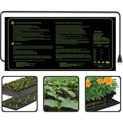 EU/US/UK Waterproof Seedling Heat Mat Plant Seed Germination Propagation Clone Seed Starting Planter Warm Pad Heating Mat
