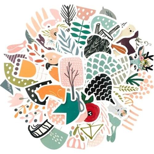 10/30/50PCS Fresh and Cute Cartoon Animal Graffiti Stickers Helmet Suitcase Guitar Waterproof Stickers Decoration Wholesale