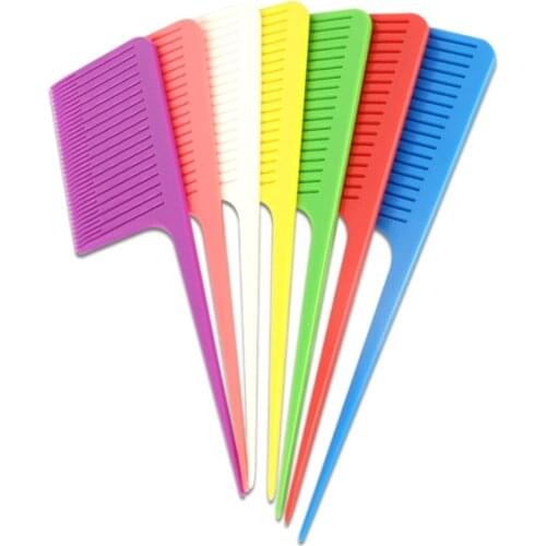 12pcs Dyeing Comb Tail hair Dyeing Weaving Cutting Combs Hair Brush for Hairdressing Salon high temperature resistant