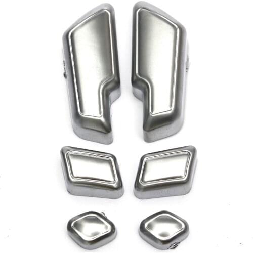 6Pcs Chrome Car Door Seat Adjust Buttons Switch For Mercedes-Benz E Class W204 W205 W212 W218 X204 X166 C E GLK GL ML CLS GL