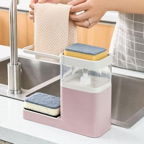 Press Automatic Drain Box Sink Drain Rack Kitchen Storage Container Kitchen Accessories Gadgets Desktop Organizer Towel Bar