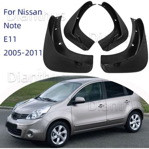 For Nissan Note E11 2005-2011 2006 2007 2008 2009 2010 Car Mudguard Anti-splash Front Rear Fender Accessories