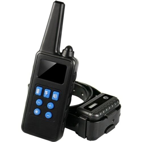 800m Electric Remote Dog Anti Bark Control Device Rechargeable Dog Training Aids Waterproof Dog Training Collars Anti-barking