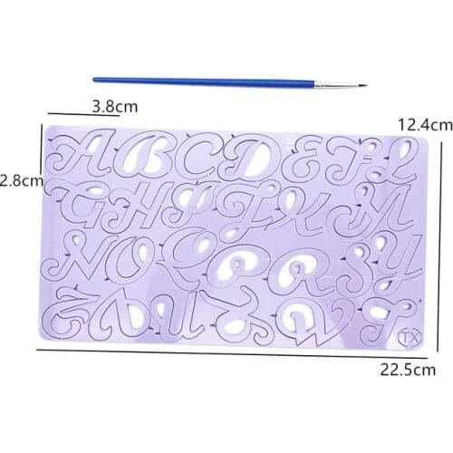 Cake Tool Arabic Capital Alphabet Number Embossed Cutter Mold Letter Cake Cookie Cutter Stamp Fondant Cake Decorating Tools