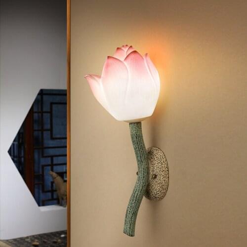 New Chinese style creative wall lamp modern simple Decorative Art Lamp Retro staircase corridor living room bedside lamp