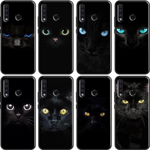 Cat Staring Eye Cool Soft For Huawei Honor 7C 4C 6C 7A Pro 8 9 10 20 10X Lite 8A 9A 8S 7S 6X 9X 8X 10i Case