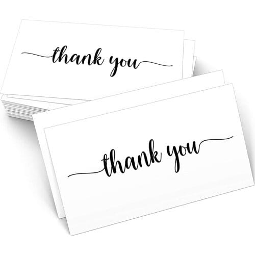 10-30pcs White Thank Your Card For Your Order Card Labels For Small Businesses Decor Gift Packet Eddings, And Any Occasion