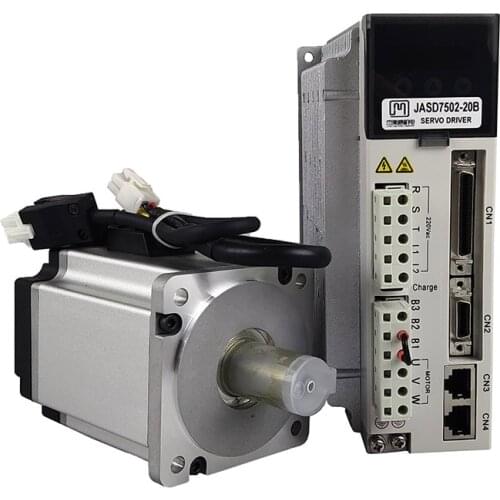 JMC 750W servo driver motor kit AC220V high voltage servo cnc kit servo driver JSD7502-20B + servo motor 80JASM507230K17BCT