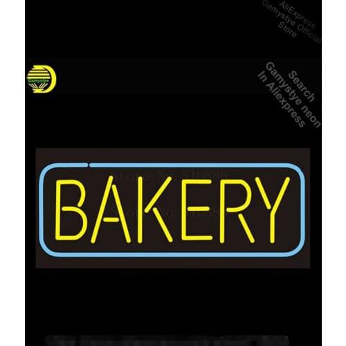 Custom NEON Sign Board Bakery Bread Food Glass Professional Neon Signs For Bar Shopping Hall Sign Bright Color Indoor Neon Sign