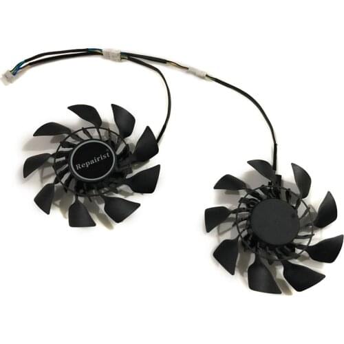 T129215SM ROG-POSEIDON-GTX1080TI-P11G-GAMING RX470 GPU Cooler Graphics Card Fan For ASUS STRIX-GTX 1050Ti-O4G Video Cooling