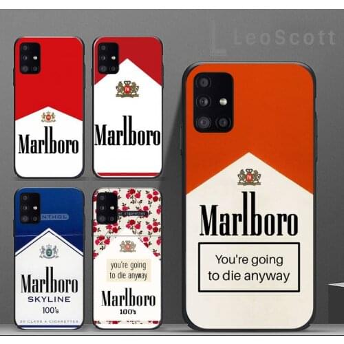 Cigarette box Marlboroing Phone Case For Samsung A40 A31 A50 A51 A71 A20E A20S S8 S9 S10 S20 Plus note 20 ultra