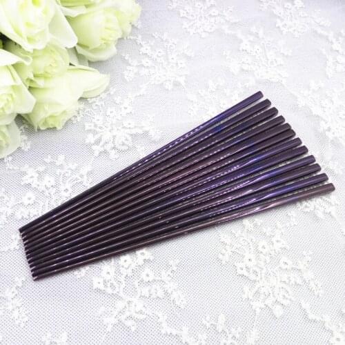 Rainbow Stainless Steel Chopsticks Tableware Food Grade Top 304 Mirror Polished Chinese Chopsticks Length 24cm 2pairs/set