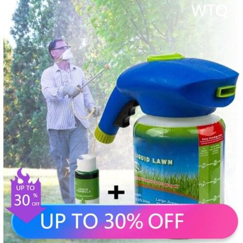 Liquid Lawn Seed Sprinkler System Grass Seed Sprayer Plastic Watering Can Fast Easy Sprayers Ink Drop Shipping For Garden Home