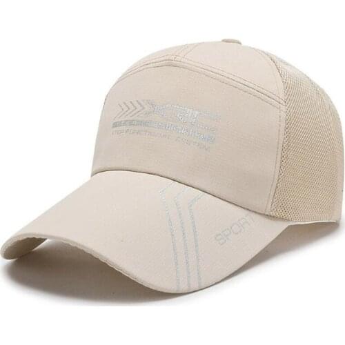 Adjustable Size Summer Mens Cap Breathable Baseball Caps Womens Mesh Cap Snapback Cap Couple Sports Hat Male Bone Fishing Cap