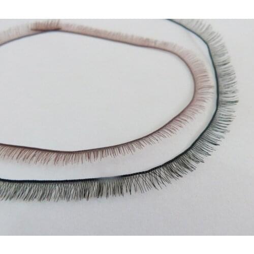 20pcs/lot 20x5mm/20x8mm black/coffee color toy eyelash for toy eyes finding plush doll--color option