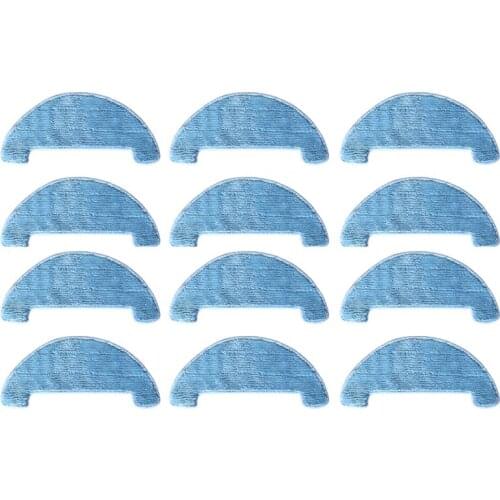 12Pcs Mop Cloth for Chuwi ILIFE Ilife A4 A4S A40 Vacuum Cleaner Parts Rag Mop Pad Cloth Accessories Kit