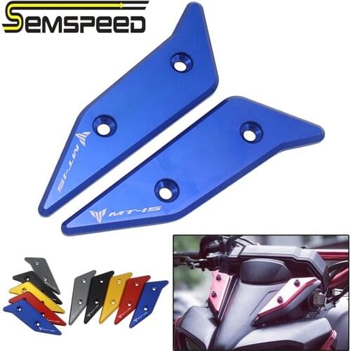 SEMSPEED Fit for Mt15 Mt-15 2018 2019 2020 Aluminum Alloy CNC Windshield Windscreen Deflector Guard Cover Decoration Accessories
