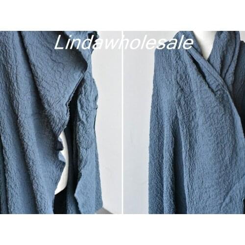 Vintage washed cotton and linen fabric,Pleated cotton stretch linen tie-dyed fabric,patchwork cloth,130cm*45cm(half yard)/pcs