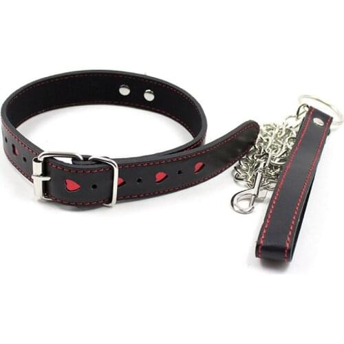 Adult Games BDSM Bondage Slave Collar With Chain Leash Neck Restraints Sex Toys For Couples Fetish Women Tools Erotic Products