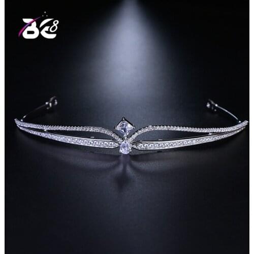 Be 8 Fahion Womens Head Jewelry Made Cubic Zirconia, Tiaras for Wedding Pageant Prom Acessorio Para Cabelo Beauty Crown H110