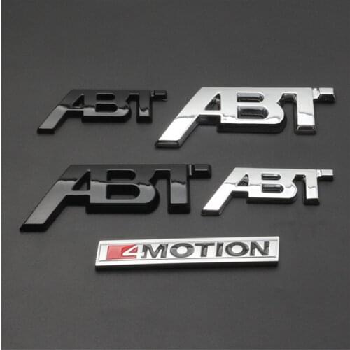 Car side trunk front ABT logo for A4 A6 golf passat scirocco 1pc